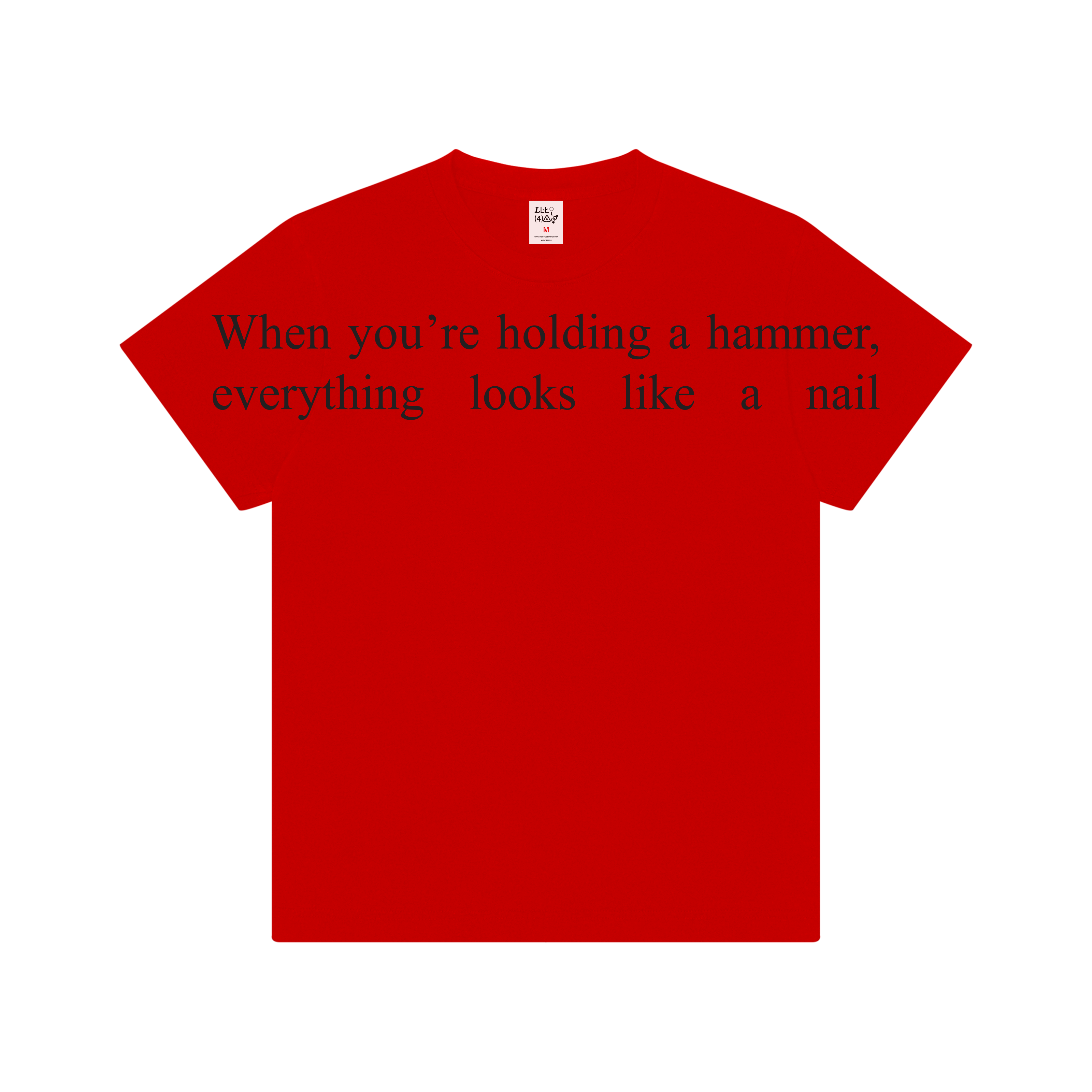 HAMMER TEXT TEE FRONT