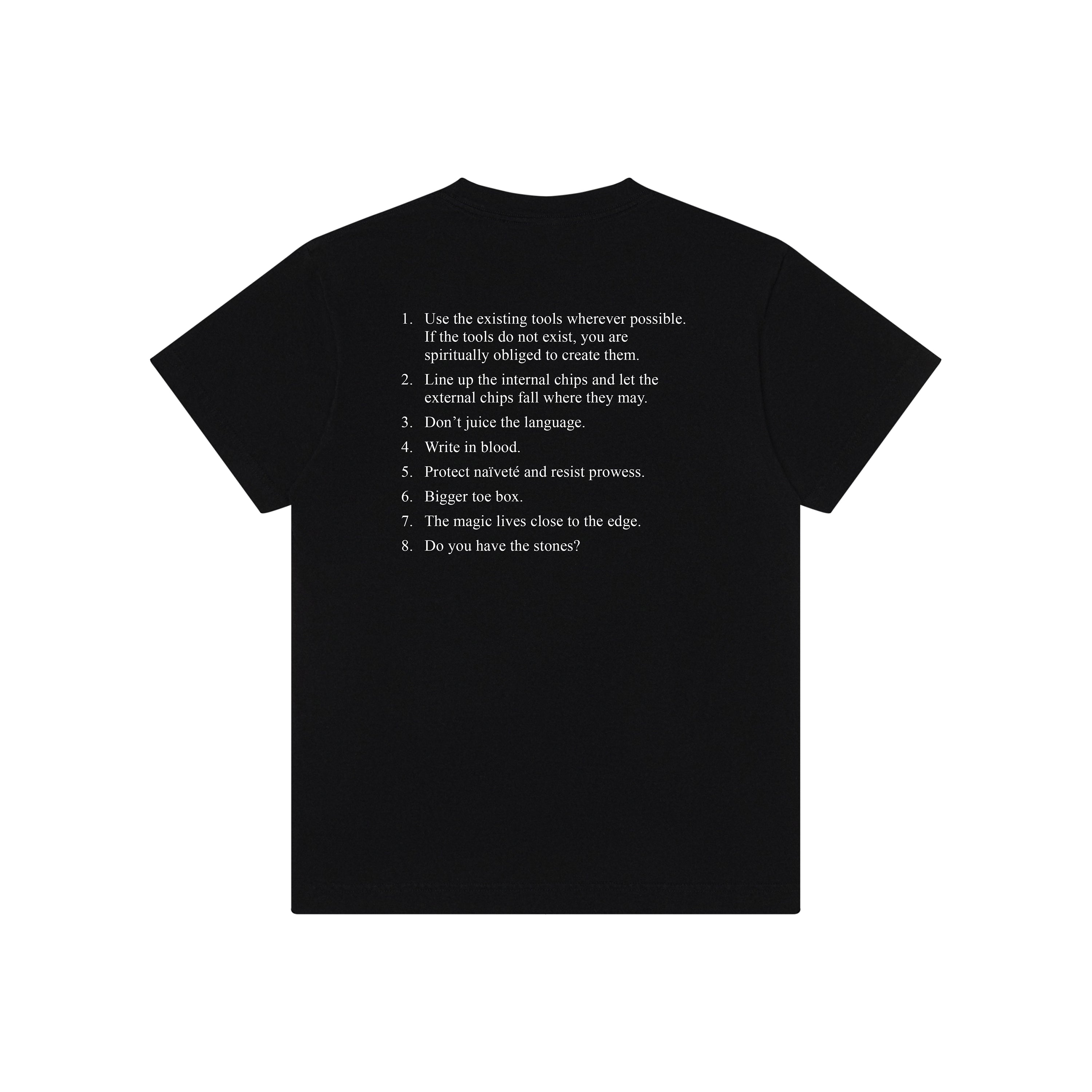 VIRGIN T-SHIRT (BLACK) BACK
